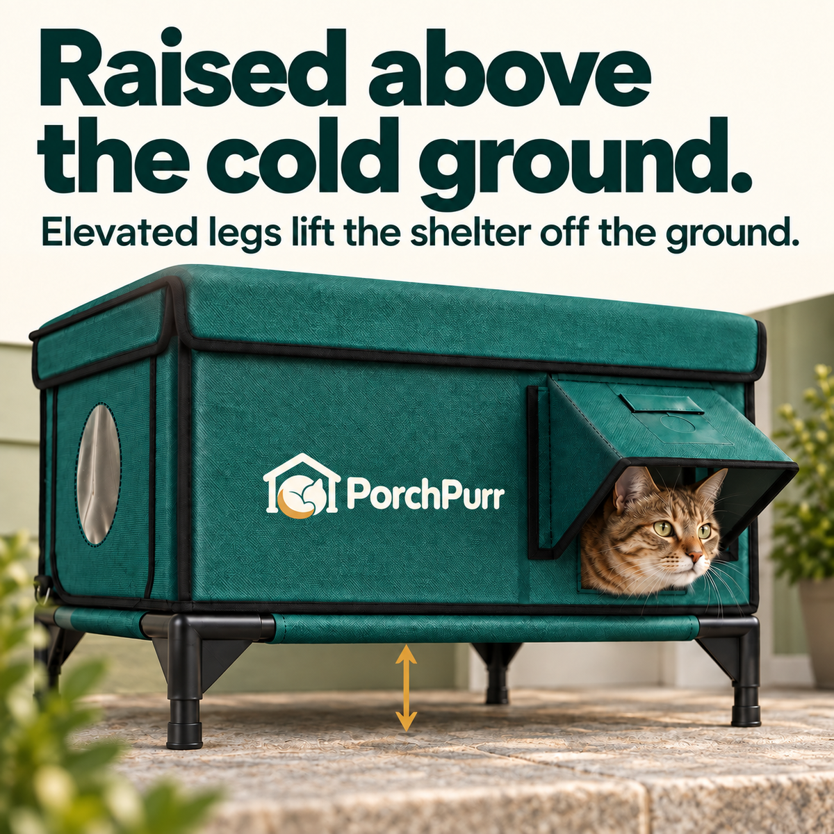 A warm place for the cats outside.