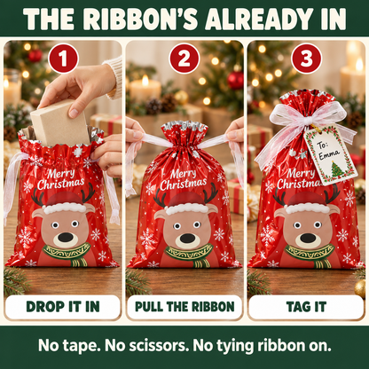 Drawstring Christmas Bags