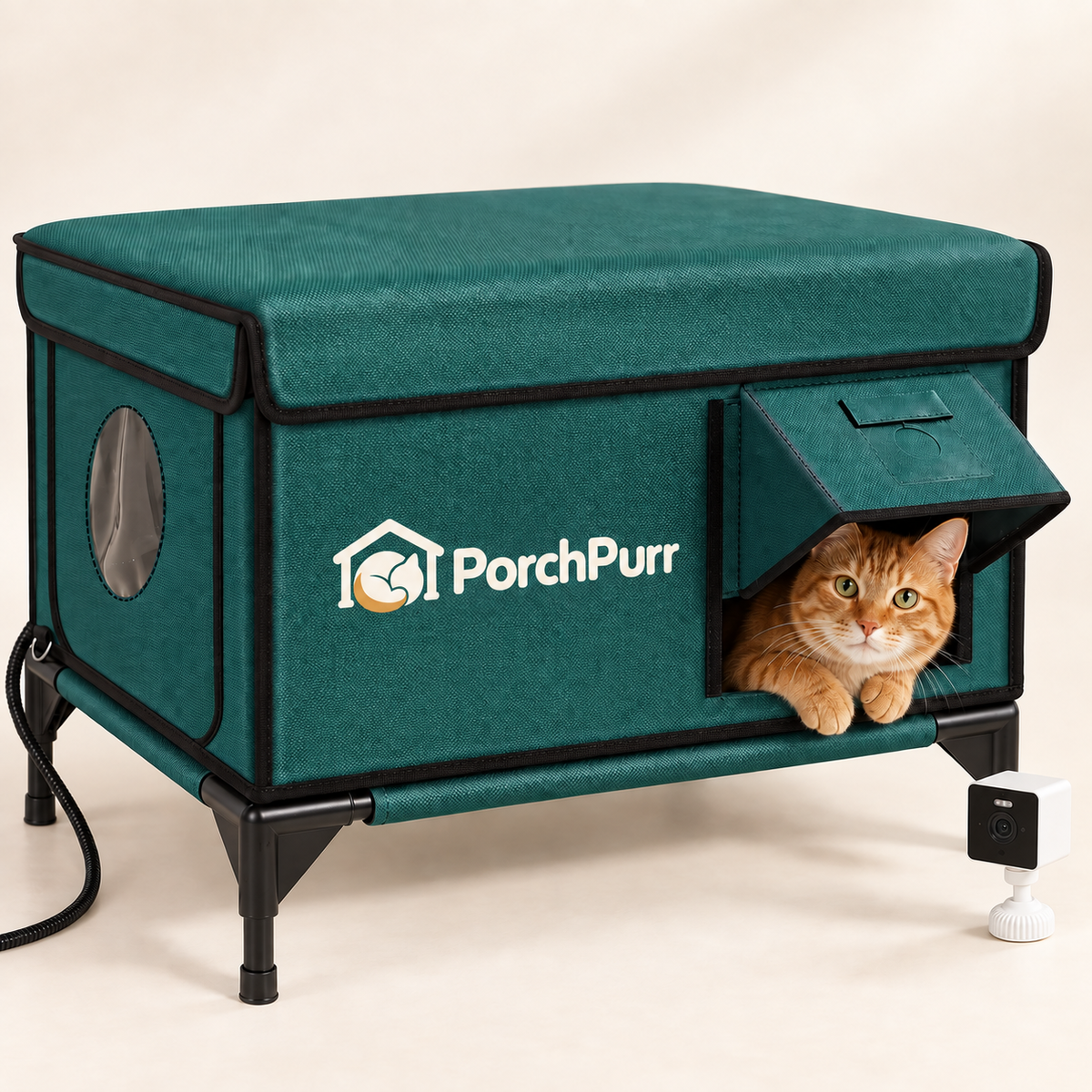 A warm place for the cats outside.