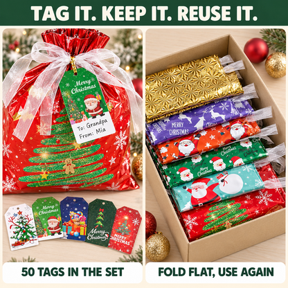 Drawstring Christmas Bags